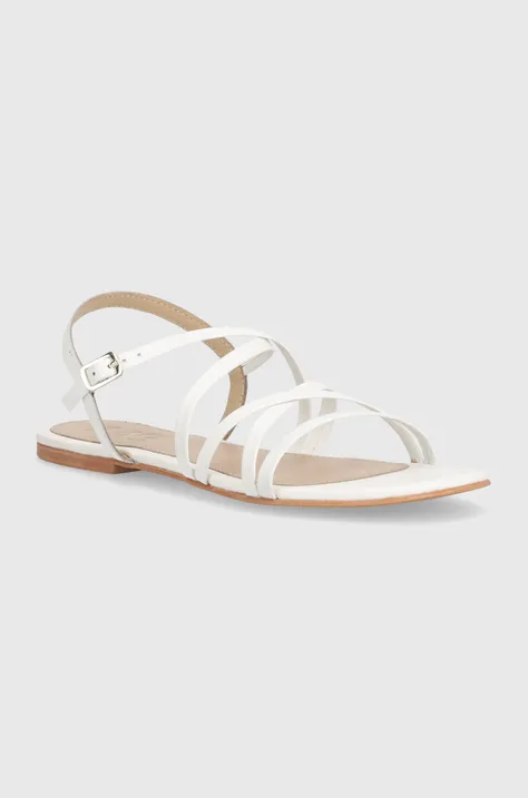 Kožené sandále Answear Lab dámske, biela farba