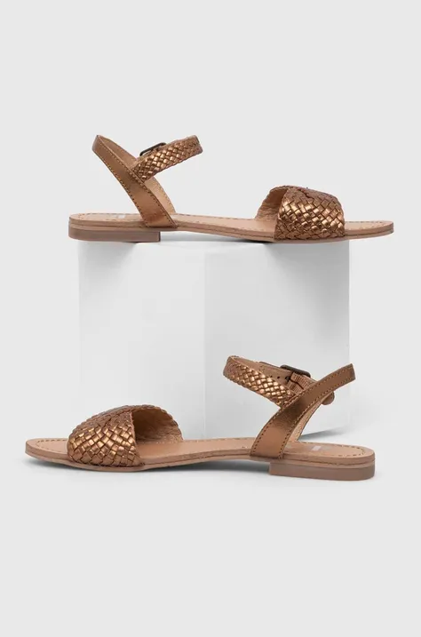 Шкіряні сандалі Answear Lab жіночі колір коричневий
