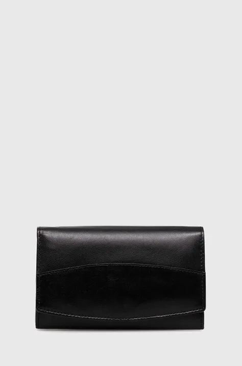 Usnjena denarnica Answear Lab ženski, črna barva