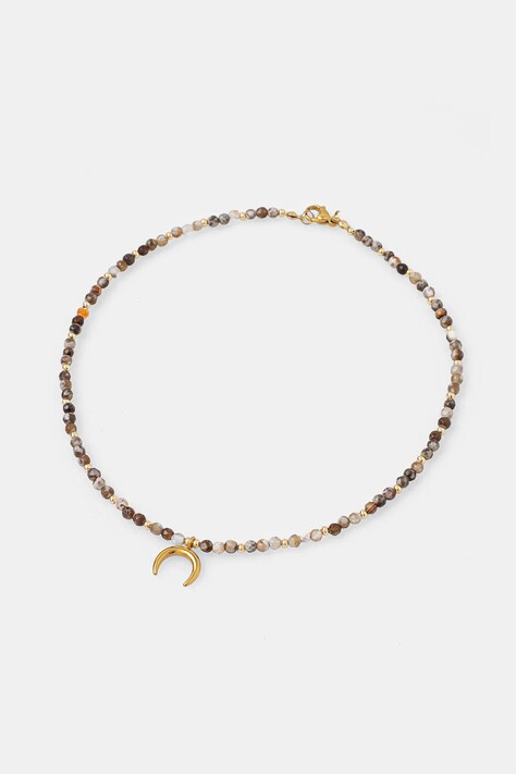 Кольє lunula ручної роботи з агатом Answear.LAB