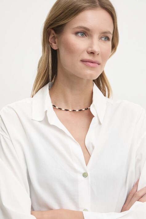 Κολιέ από μαργαριτάρι και τουρμαλίνη, χειροποίητο Answear.LAB