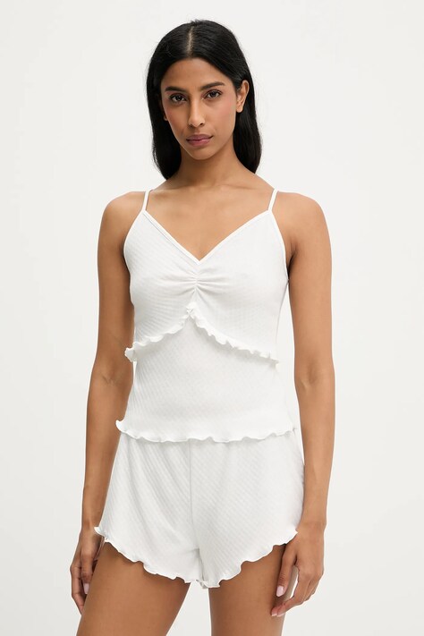 Answear Lab pijama culoarea alb, bumbac