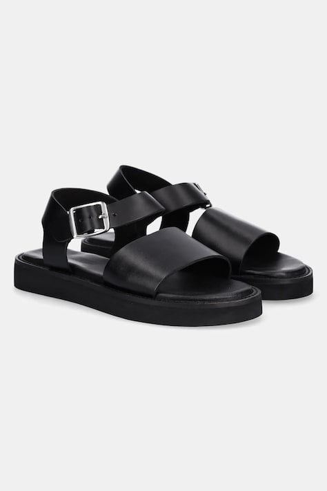 Answear Lab sandale de piele femei, culoarea negru