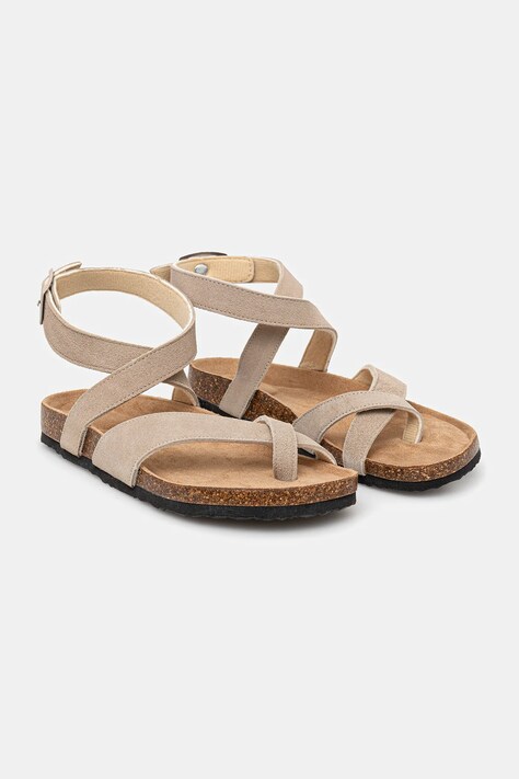 Answear.LAB sandali in camoscio donna colore beige