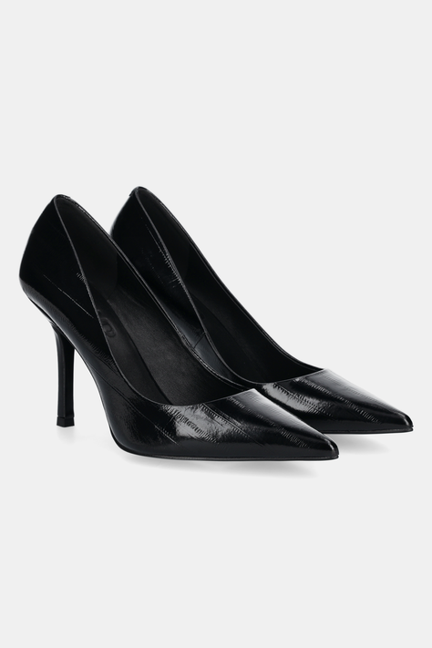 Answear Lab stilettos de piele culoarea negru