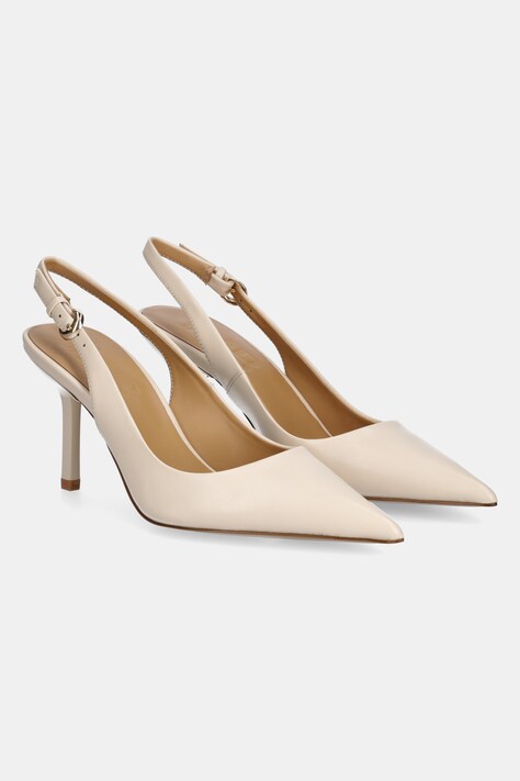 Answear Lab stilettos de piele culoarea bej
