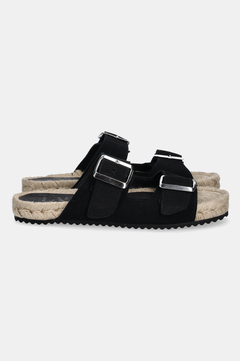Шкіряні шльопанці Answear.LAB — WS25-OBD027, чорний — фото 2