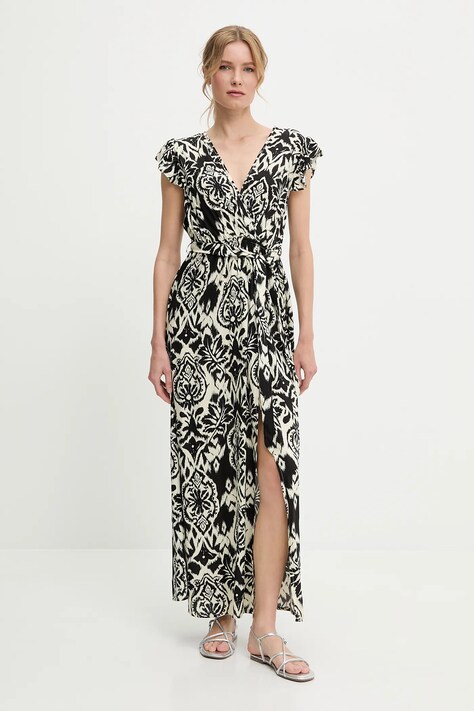 Answear Lab rochie culoarea negru, maxi, evazată