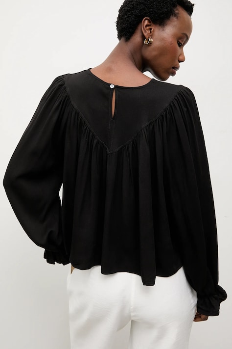 Answear.LAB bluzka damska kolor czarny gładka