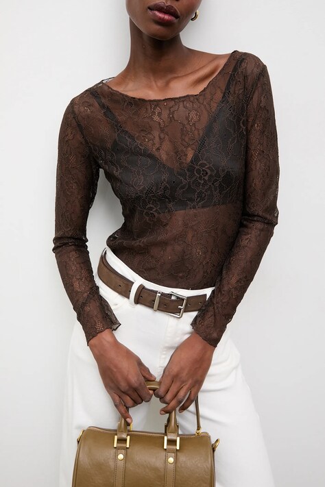 Answear.LAB bluzka damska kolor brązowy