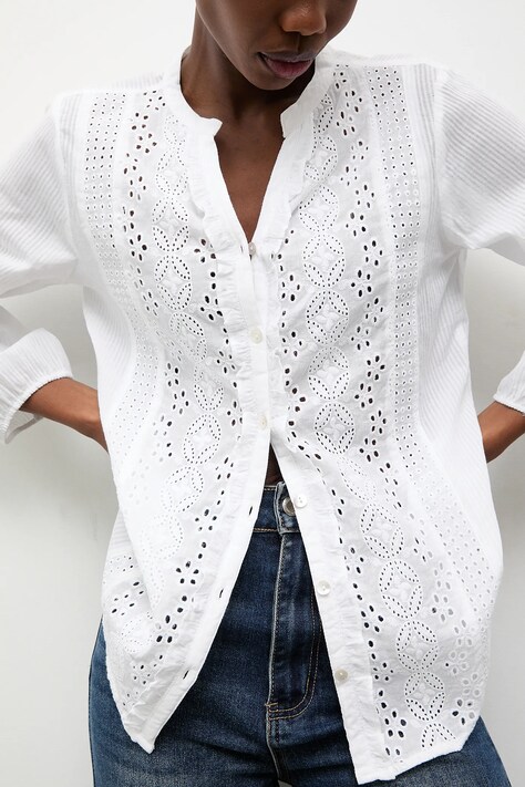 Answear.LAB koszula bawełniana damska kolor biały regular