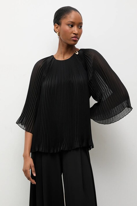 Answear.LAB bluzka damska kolor czarny z aplikacją