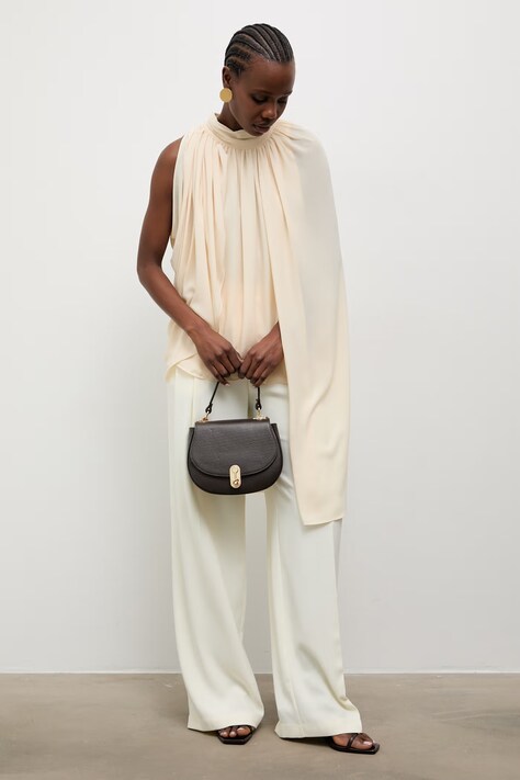 Answear.LAB bluzka damska beżowa gładka