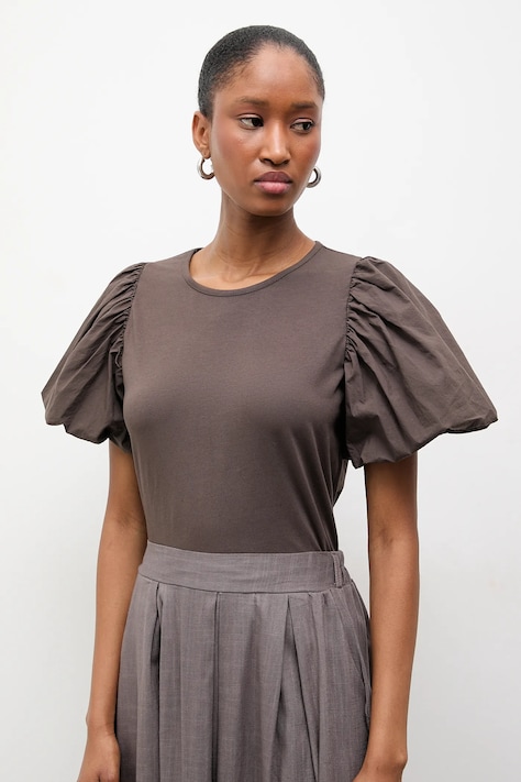 Блуза Answear.LAB дамска в кафяво с изчистен дизайн