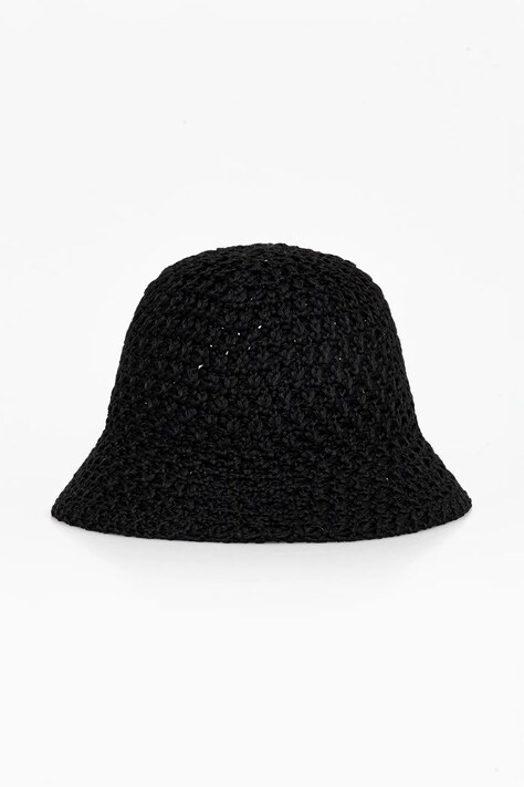 Answear.LAB kapelusz bawełniany kolor czarny