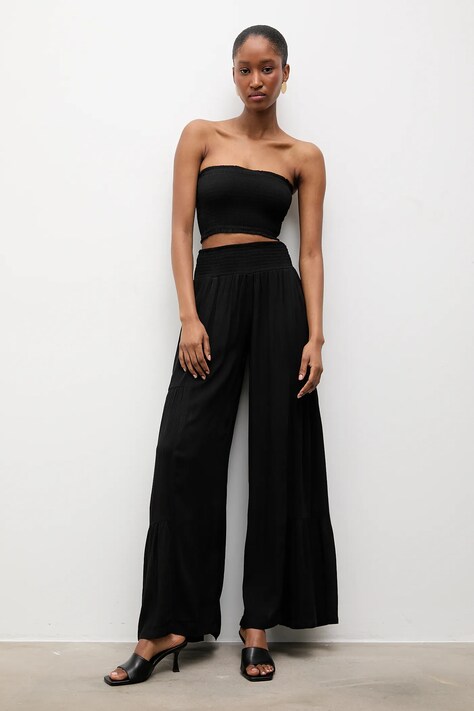 Answear.LAB top i spódnica damski kolor czarny