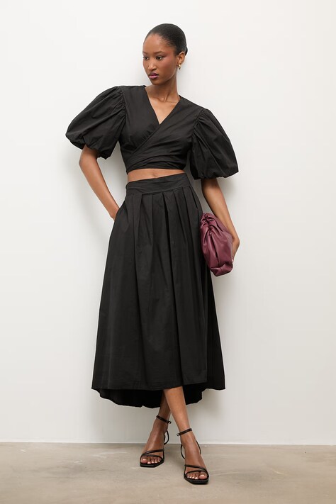 Answear.LAB komplet damski bawełniany czarny