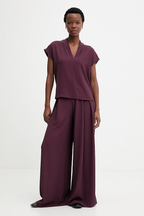 Answear.LAB komplet damski kolor bordowy