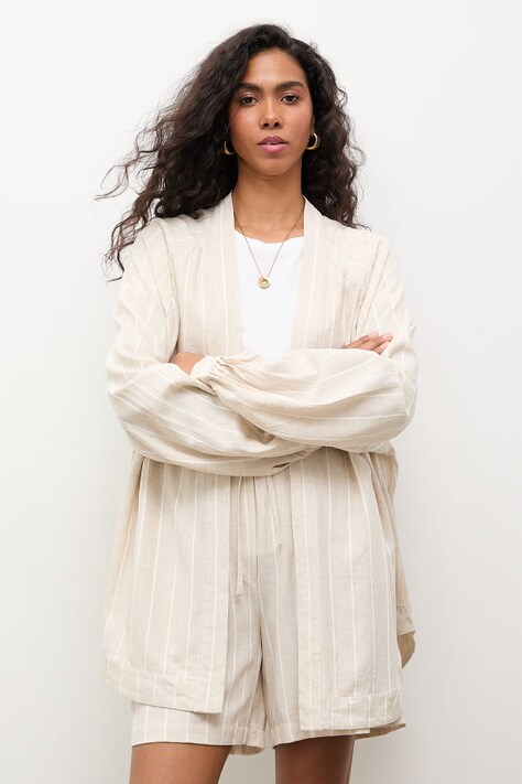 Answear.LAB komplet damski z wiskozy beżowy