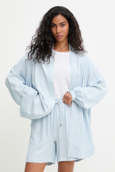 Answear.LAB komplet codzienny damski z dodatkiem lnu niebieski