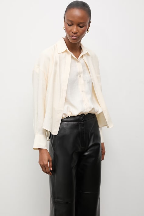 Answear.LAB koszula damska beżowa gładka