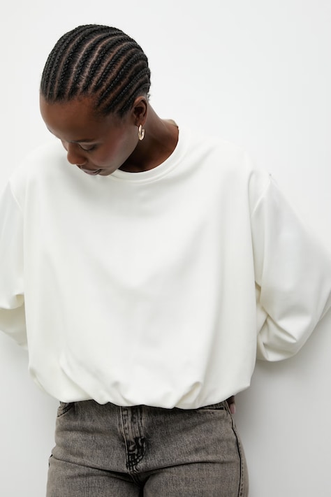 Answear.LAB női blúz viszkózzal fehér sima