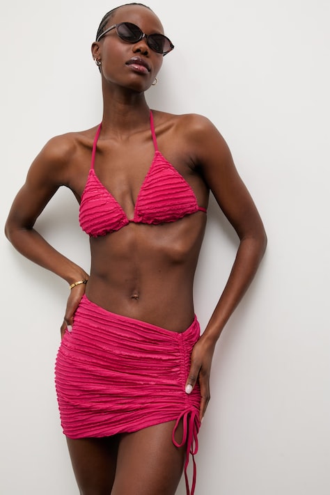 Answear.LAB costum de baie din două piese culoarea roz, cupa usor rigidizata