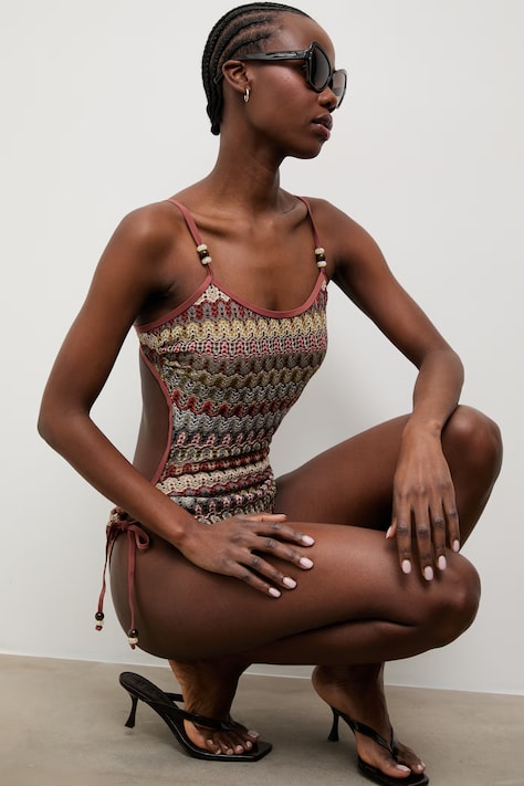 Answear.LAB Strój kąpielowy jednoczęściowy damski czerwony