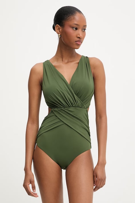 Answear.LAB strój kąpielowy jednoczęściowy damski zielony