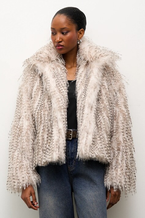 Answear.LAB kurtka kolor szary przejściowa oversize