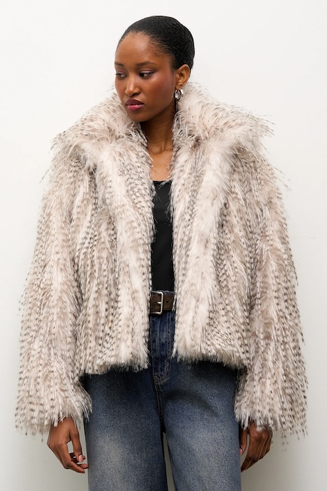 Answear.LAB kurtka kolor szary przejściowa oversize