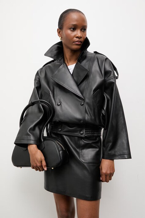 Answear.LAB kurtka damska skórzana z kolekcji Unscripted czarna