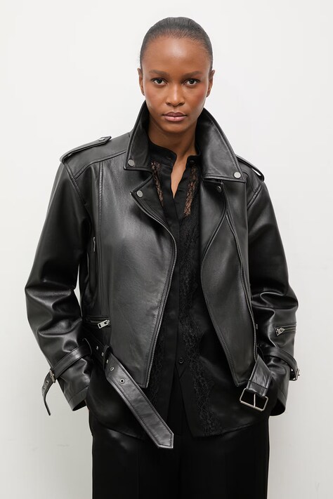 Answear.LAB ramoneska skórzana SURI z kolekcji Unscripted czarna