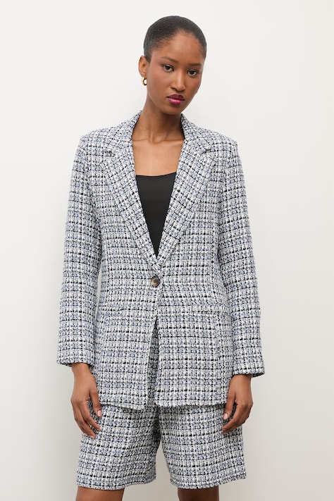 Answear.LAB marynarka jednorzędowa damska granatowa