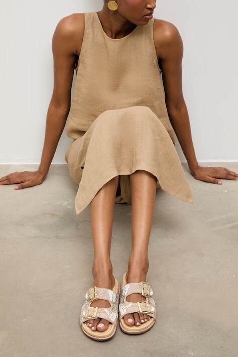 Answear.LAB klapki damskie beżowe