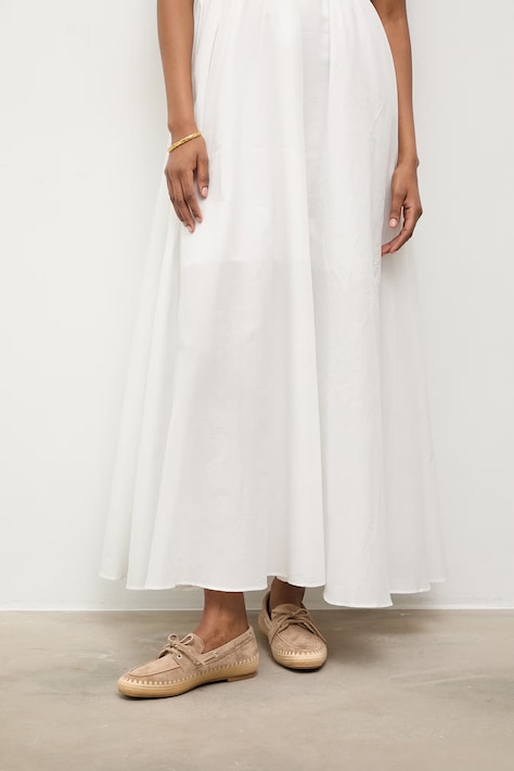 Semišové mokasíny Answear.LAB béžová farba, na plochom podpätku