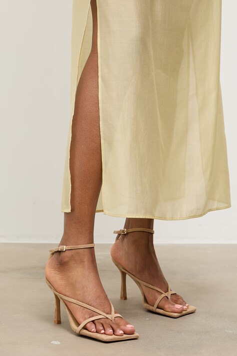 Semišové sandále Answear.LAB béžová farba