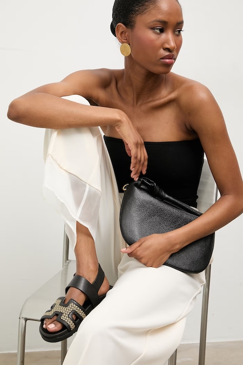 Answear.LAB sandali in pelle donna colore nero