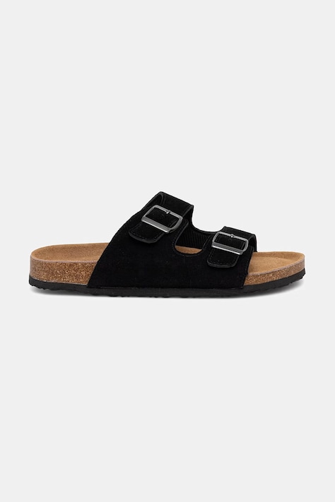 Answear.LAB klapki damskie zamszowe czarne