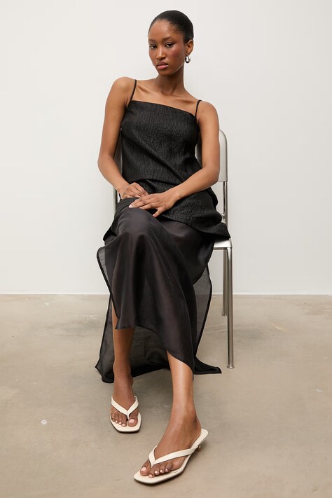 Answear.LAB papuci pentru femei, din piele bej