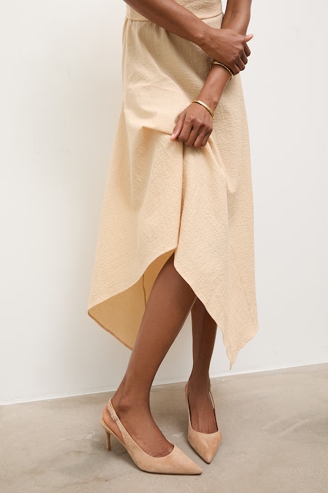 Answear.LAB štikle od brušene kože bež