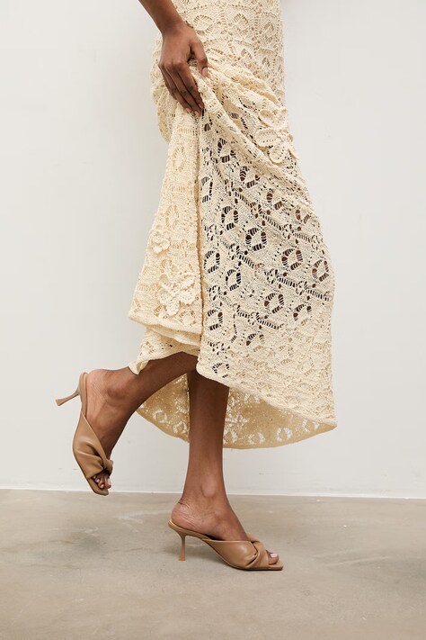 Answear.LAB klapki damskie skórzane brązowe