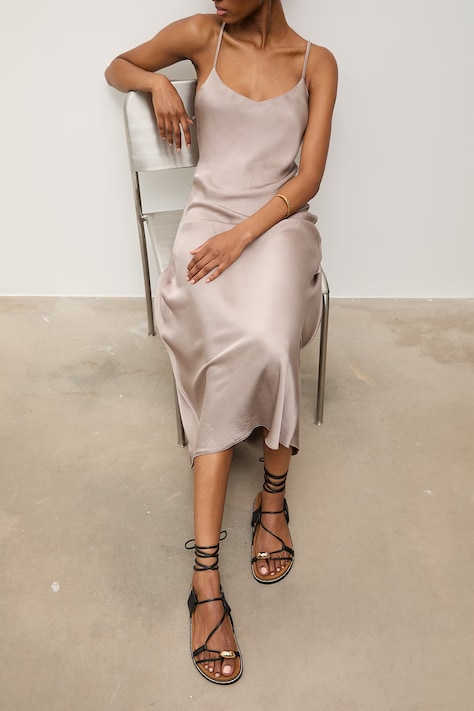 Answear.LAB sandały skórzane damskie kolor czarny