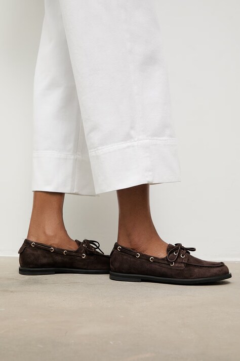 Answear.LAB velúr mokaszin barna, lapos talpú