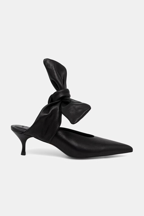 Answear.LAB szpilki skórzane kolor czarny