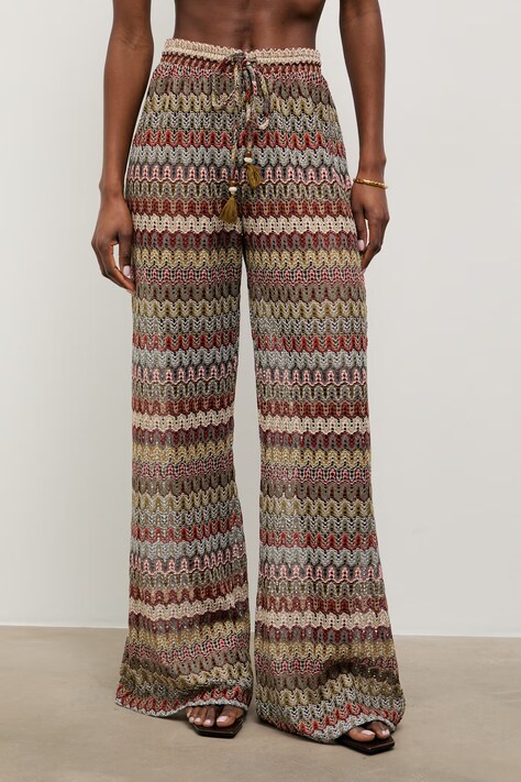 Answear.LAB spodnie plażowe damskie czerwone