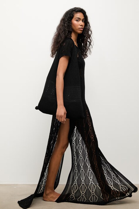 Answear.LAB sukienka plażowa damska czarna