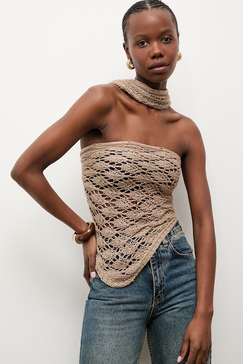 Answear.LAB pareo damskie beżowe