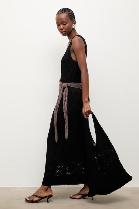 Answear.LAB rochie de plajă pentru femei neagră