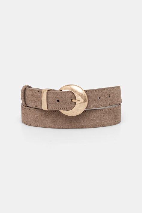 Answear.LAB pasek damski zamszowy brązowy